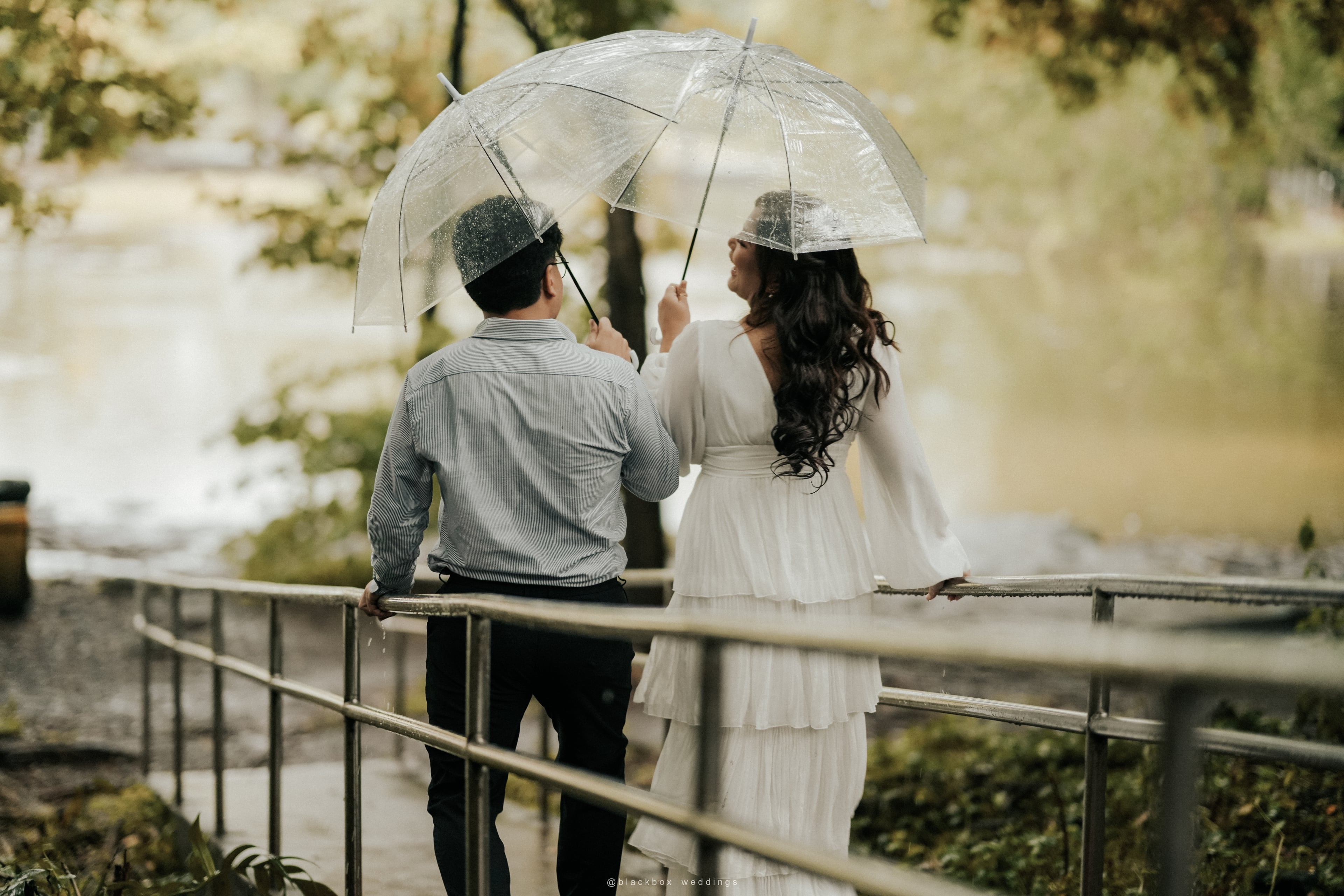 Romantic couple moment